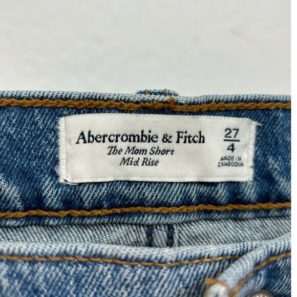 Abercrombie & Fitch The Mom Short Mid Rise Size 27/4 - Picture 3 of 4